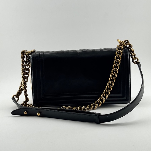 Chanel Black Boy Leather Handbag - Picture 6 of 13